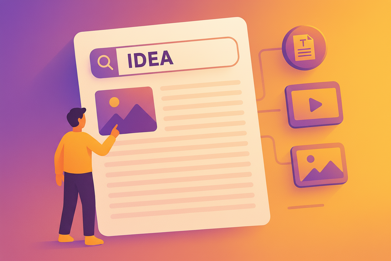 Create any content in seconds